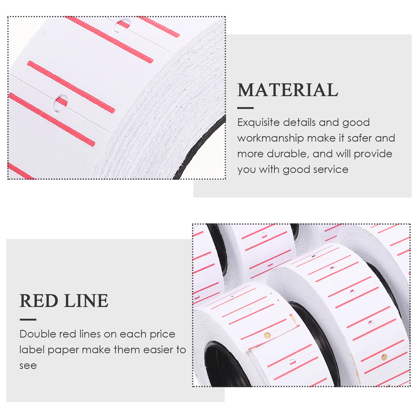 

Price Marker Paper Cost Label Paper for Sale Tags Cost Label Machine Supermarket Fruit Store Supplies Market Sign