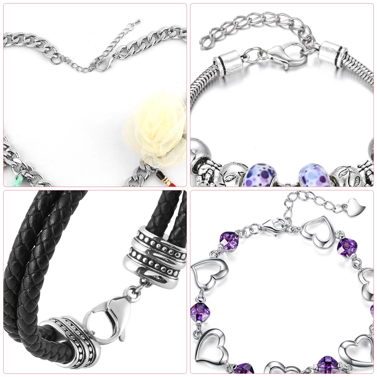 

Zinc Alloy Lobster Clasps Durable Easy Open Perfect for Necklace Bracelet DIY Jewelry Supplies Pendant Clasp Craft Findings