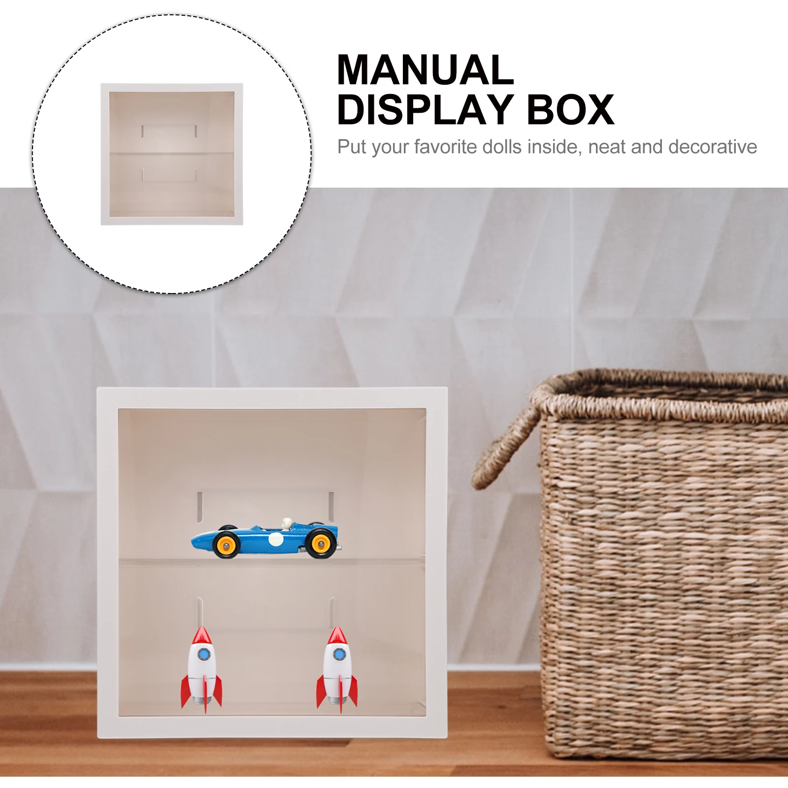

1pc Display Rack Figure Showcase Storage Holder Wall Mount Collectibles Organizer Decorative Box For Home
