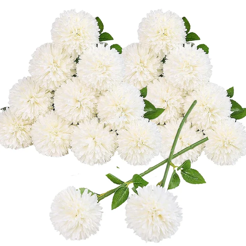 

Artificial Chrysanthemum Ball Flowers Mums Silk Flowers for Wedding Centerpieces Arrangements Party Home DIY Decor 20pcs