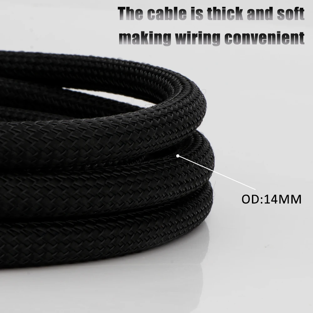 High-End 6N OCC Lautsprecherkabel Kohlefaser Bananenstecker Kanalsplitter, Anschluss des Verstärkers, Heimkino – Detail 7