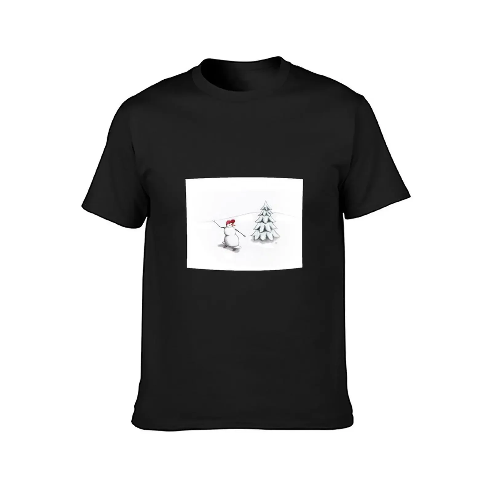 Snow Skater T-shirt funnys customs plus sizes fitted t shirts for men