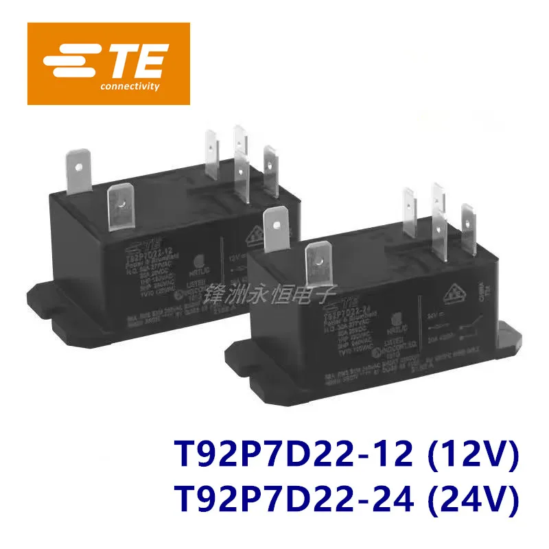 

1Pcs TE TYCO Relay T92P7D22-12 T92P7D22-24 6Pin 30A 12V 24V Power Relay HF92F