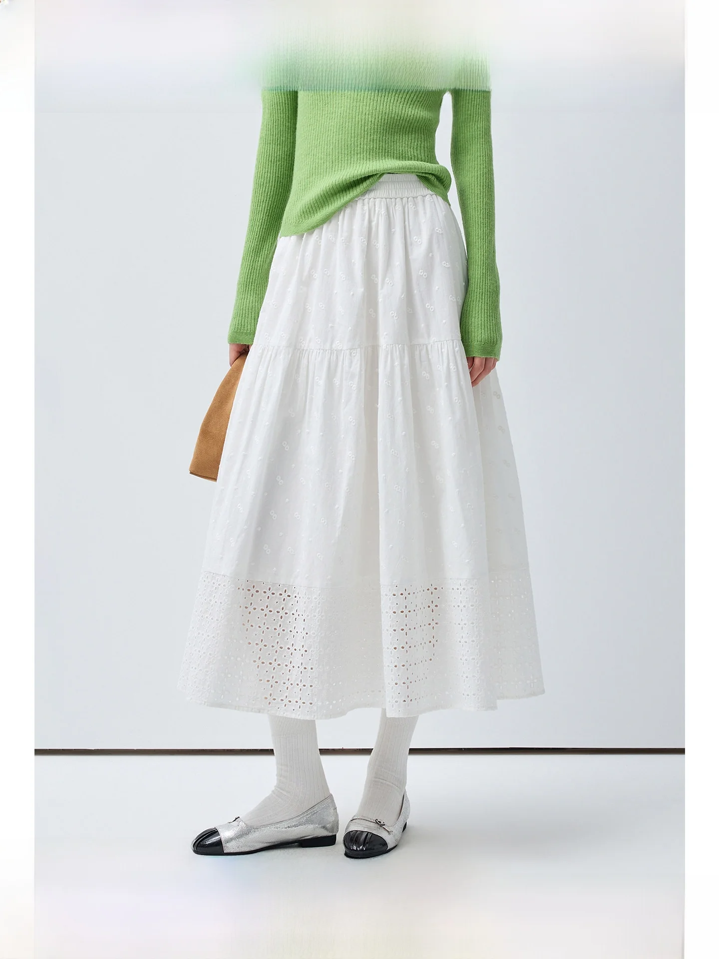 

Женская повседневная юбка А-силуэта Rui больших размеров, белая, весенняя новинка, микро-юбка миди с высокой талией больших размеров