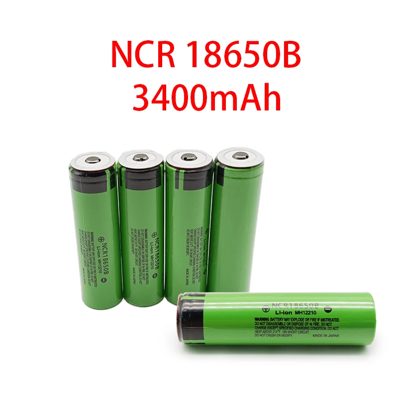 

3.7V Li-Ion Battery 30A High Power Discharge Large Current,3.7V 3400mAh NCR18650B Rechargeable Lithium Ion Battery