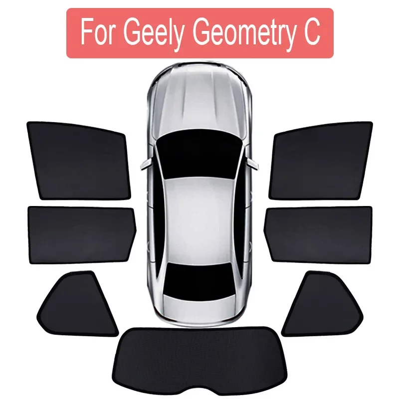 

For Geely Geometry C Sunshade Mesh Side Window Sunshade Auto Parts Cortina de protección UV 2020-2022 edition models auto parts