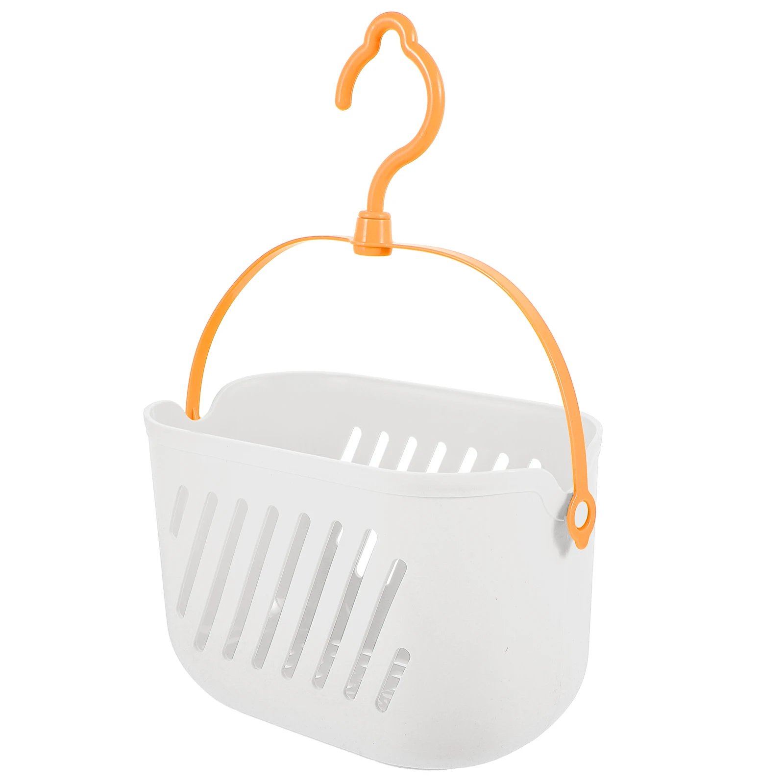 

Bathroom Storage White Plastic Bathroom Hanging Shower Organizer Portable Bath Supplies Toiletries Holder