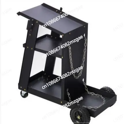 Mobile Welding Hand Cart - Four-Wheel Industrial Trolley with Handle for Tool Storage, Workbench and Flat Pushing