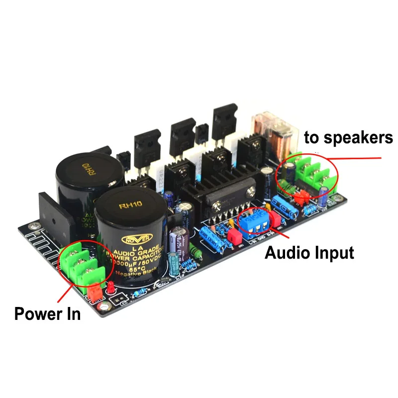Hifi MOSFET المنزل مكبر صوت مجلس IRF240 + IRF9240 منفصلة FET مجال تأثير الترانزستور مكبرات الصوت وحدة 120 واط * 2 أمبير مجلس #3
