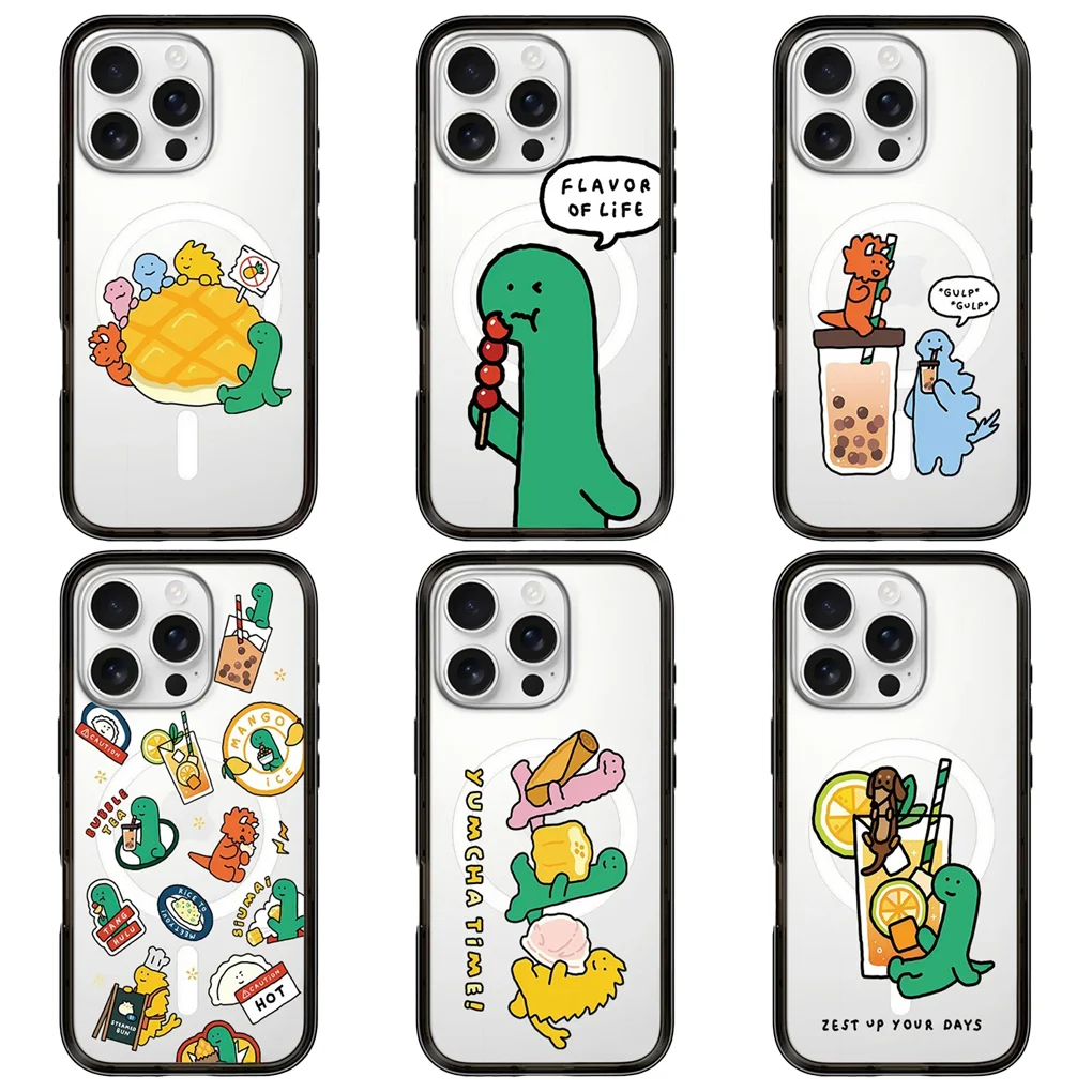 

Lemon Tea Black Border Letters New Design Protective IPhone Case Cover for 16 15 14 Pro Max Case