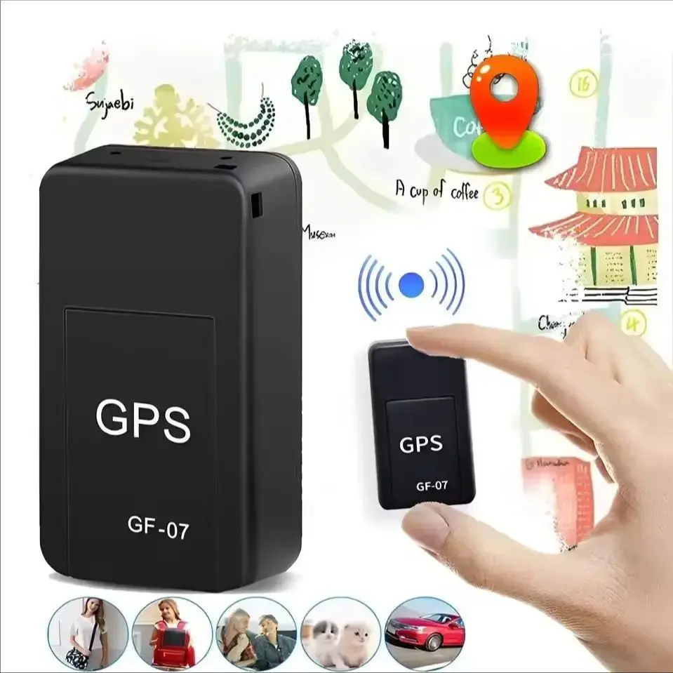 Vehicle Gps Locator Gf07 Car Gps Tracker Strong Magnetic Real-Time Gps Tracking Device Anti-Lost Alarm Gps Position App