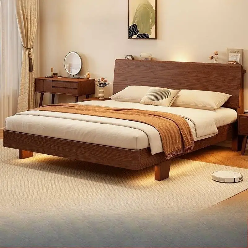 Heavy Bedding Upholstered Bed Storage Ornament Japanese Household Double Bed Headboards Luxury Cama Box Casal Home Furniture