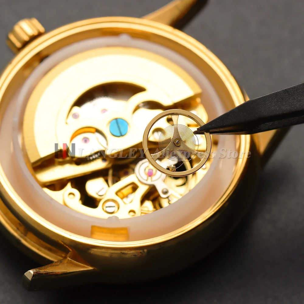 استبدال مجموعة تجميع عجلة التوازن الكامل لليابان لحركة ساعة Seiko 46941 46943 ملحقات إصلاح حركة الساعة #2