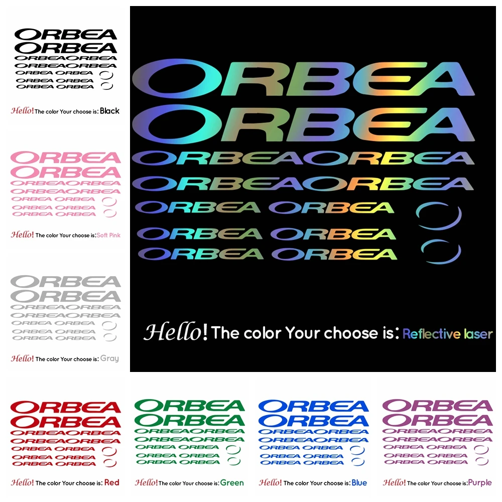 Orbea_ Lovely  Reflective  Stickers for Road Bike Mountain Cycling Sticker MTB Bicycle Wheels Decal Protector Parts