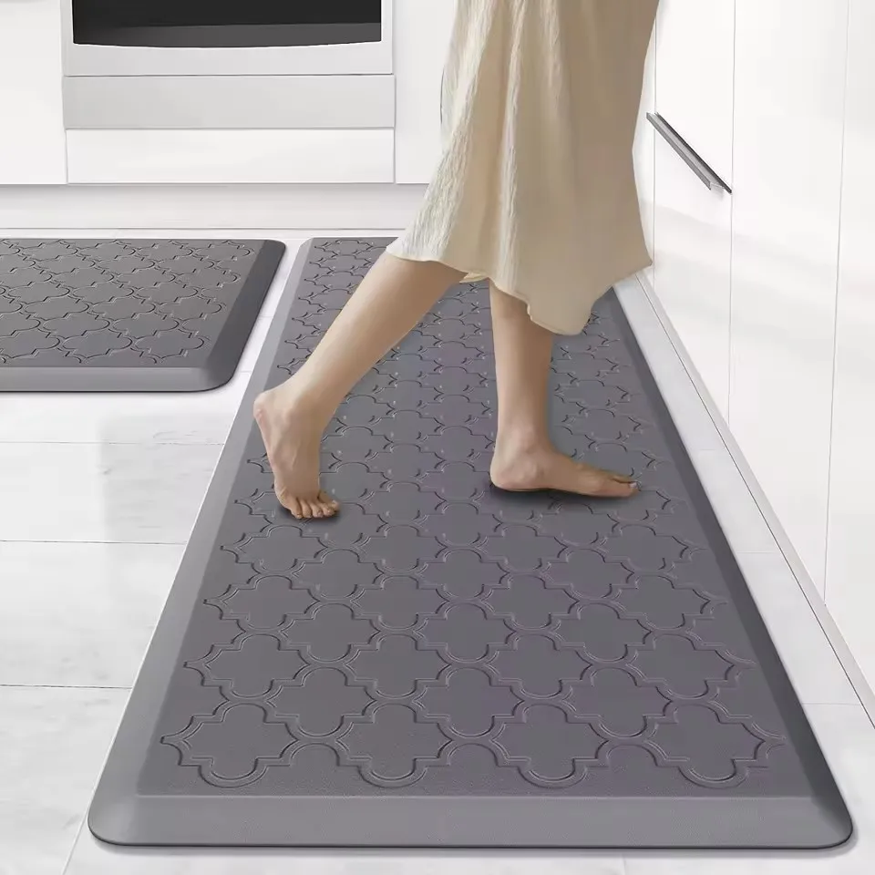 Neue Anti-Ermüdungs-Küchenmatte, rutschfeste, verdickte Bodenmatte aus PVC, wasserdichter Küchenteppich für Flur – Detail 1
