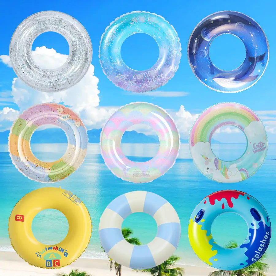 

New Transparent Swimming Rings Multiple Colors Available Custom Swimming Ring Inflatable Swimming Ring for Kids Adults