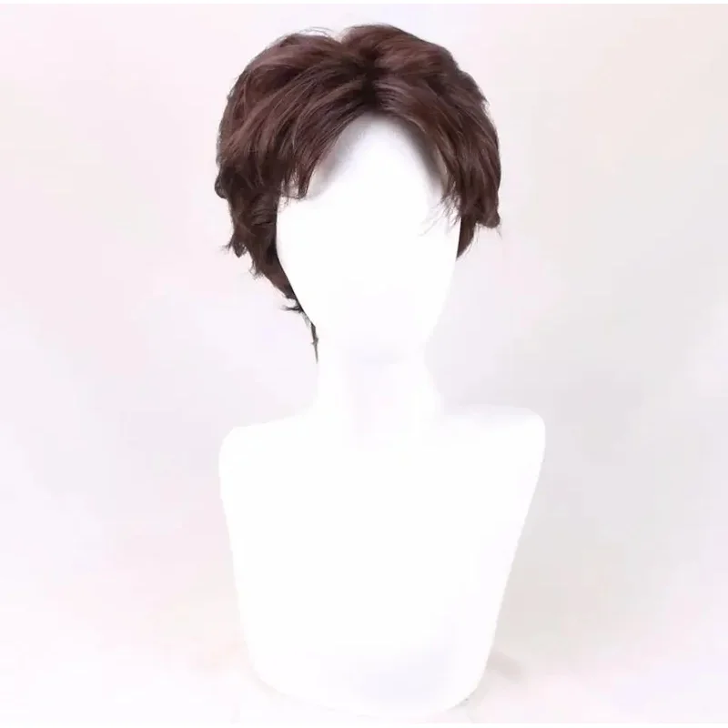 วิกผมคอสเพลย์แบบพันกัน ราพันเซล ฟลิน ไรเดอร์ วิกผมสั้นหยิกสำหรับผู้ชาย วิกผมสังเคราะห์สำหรับผู้ใหญ่ สำหรับเล่นบทบาทสมมติในวันฮาโลวีน