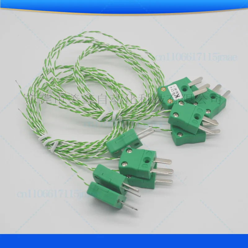 For British thermocouple wire PA021B special plug furnace test wire K type green and white stranded Teflon wire
