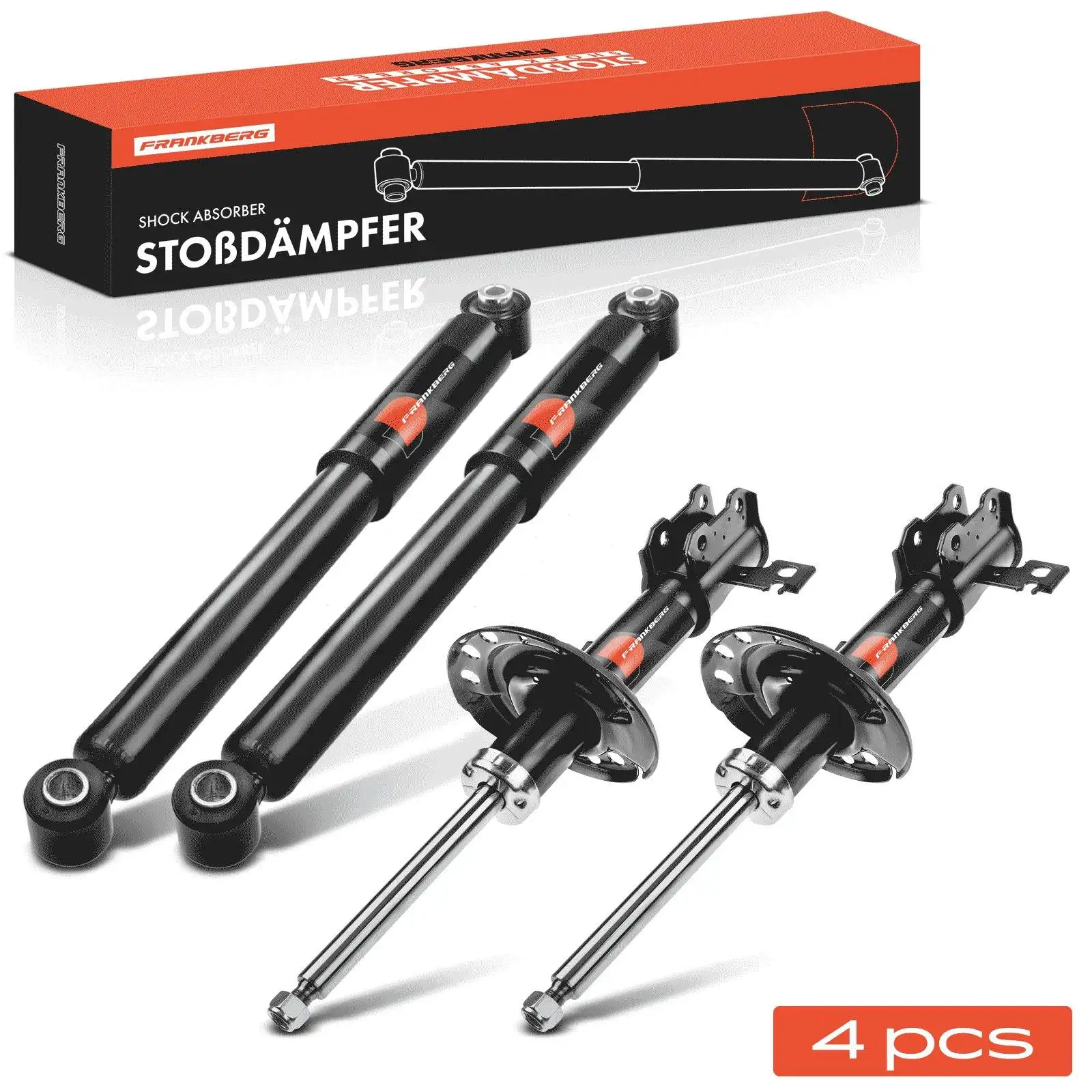 Frankberg 4x Stossdämpfer Gasdruck Vorne Hinten für Opel Signum Vectra C Caravan CC Z02 4F0513032J 334632 4F0513032AE 4F0513032H