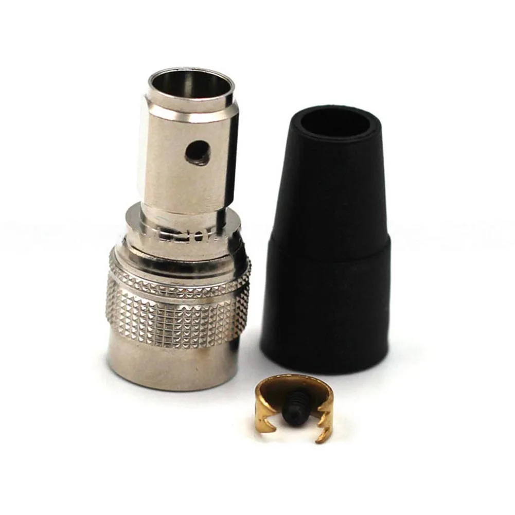 Heavy Machinery 6Pin Connector Rated Voltage 300V Zinc Alloy Body Brass Gold Plated Contacts For Automation Systems
