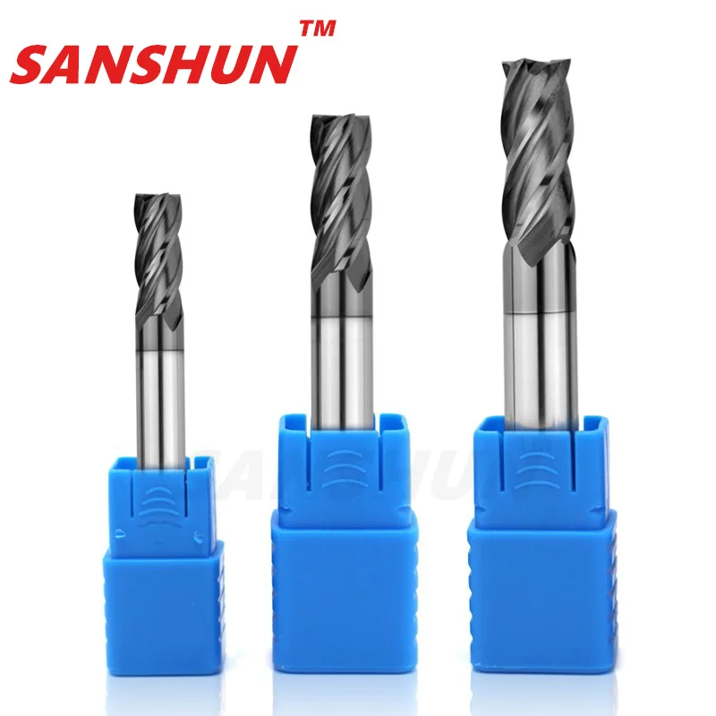 Milling HRC50 4 blade Cutter Alloy Coating Tungsten Steel Tool cnc maching EndMill  top milling cutter kit milling machine tools