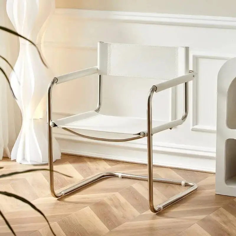 

Скандинавское дизайнерское офисное кресло для отдыха, домашнее кресло со спинкой, средневековый обеденный стул, популярный стул для балкона в стиле седла/арки