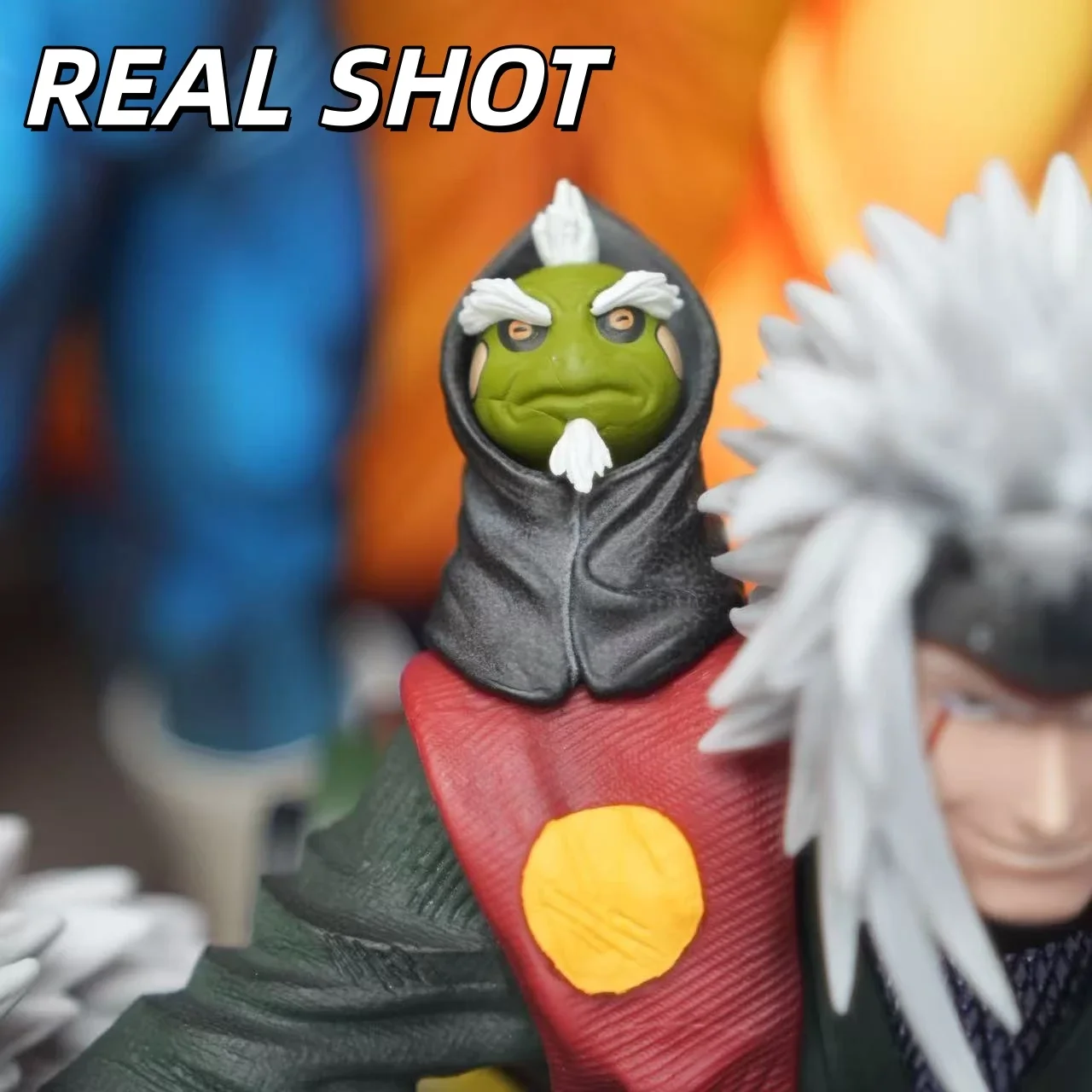 【HY STUDIO】Jiraiya Figure Sitting Pose Shippuden Anime Model Statue Collectible Toy Gift for Fans Decoration