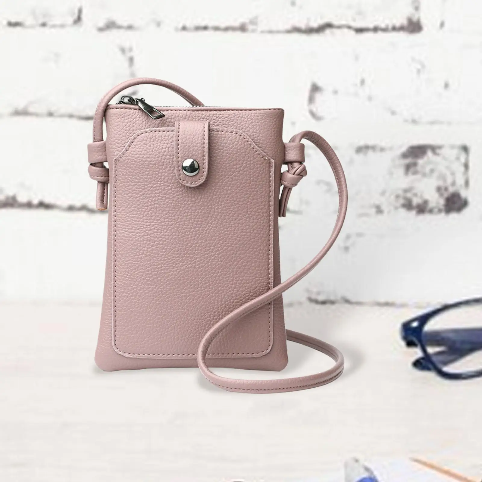 Small Handbag Phone Purse for Women Crossbody Bag PU Leather Mini Shoulder Bag Casual Travel Shopping