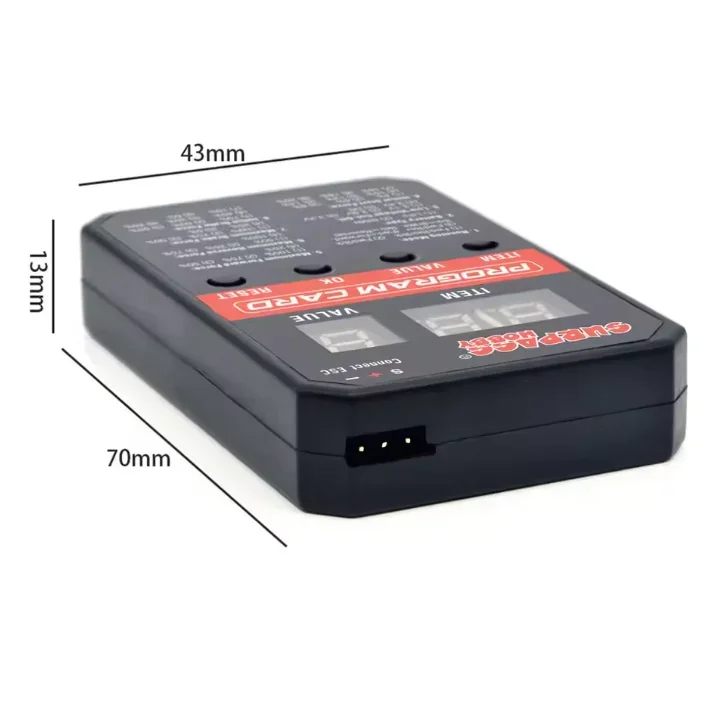 SURPASS HOBBY New 80A Pro V2 Brushed ESC Buit-in BEC 6.0V-8.4V Waterproof Fan Programming Card For 1/10 Crawler Brushed Car RC