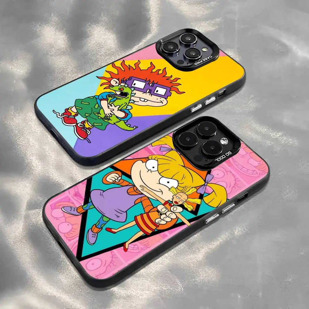 

Rugrat C-Chuckie A-Angelica Phone Case For iPhone 17,16,15,14,13,12,11 Plus,Pro Max,XS,Colorful Silver Phone case Funda Cover