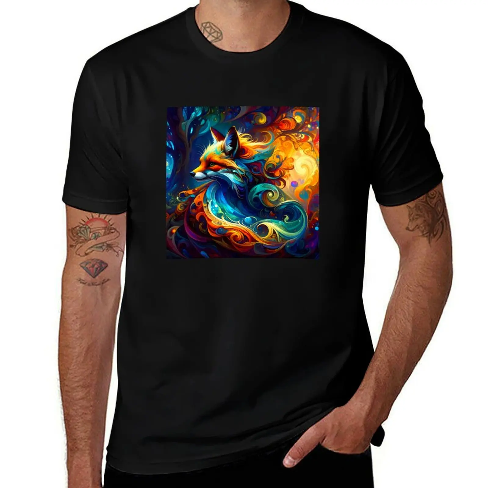 

Fox on the run T-Shirt Funny t-shirts oversized graphic tee vintage t shirts t shirt for men