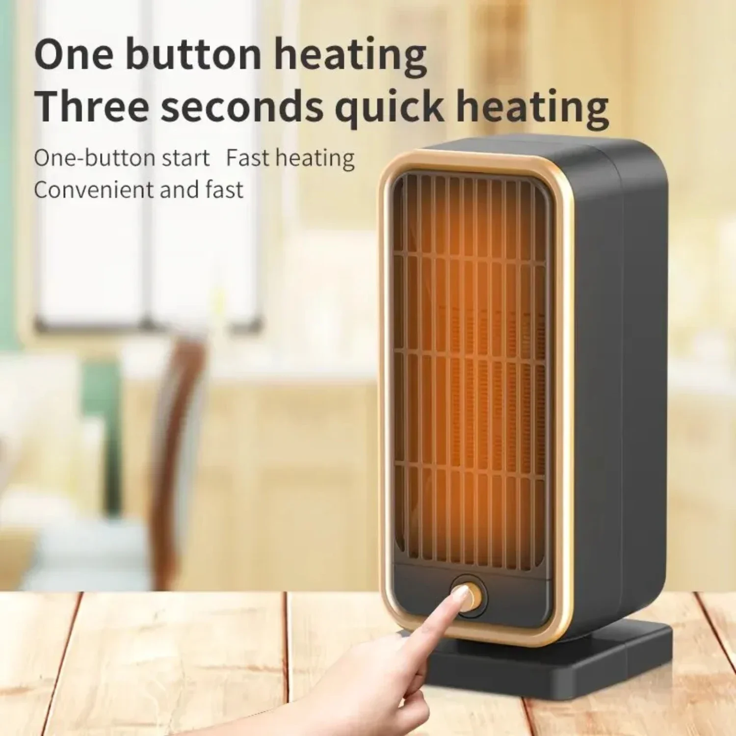 

Efficient Portable Ceramic Heater 500W/220V - Warm Cozy Hand and Foot Heating for Your Home