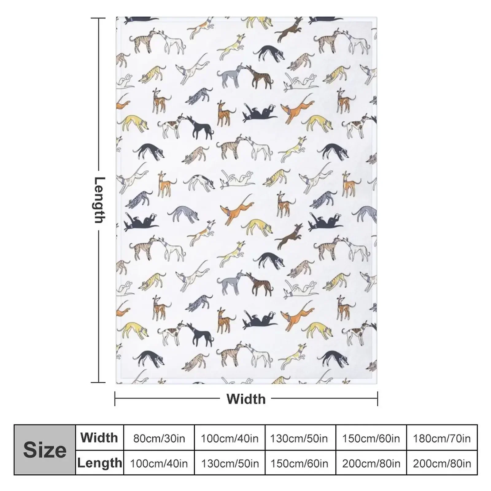 Leaps and Hounds (White) Throw Blanket couch cozy soft plush fuzzy picnic outdoor blanket