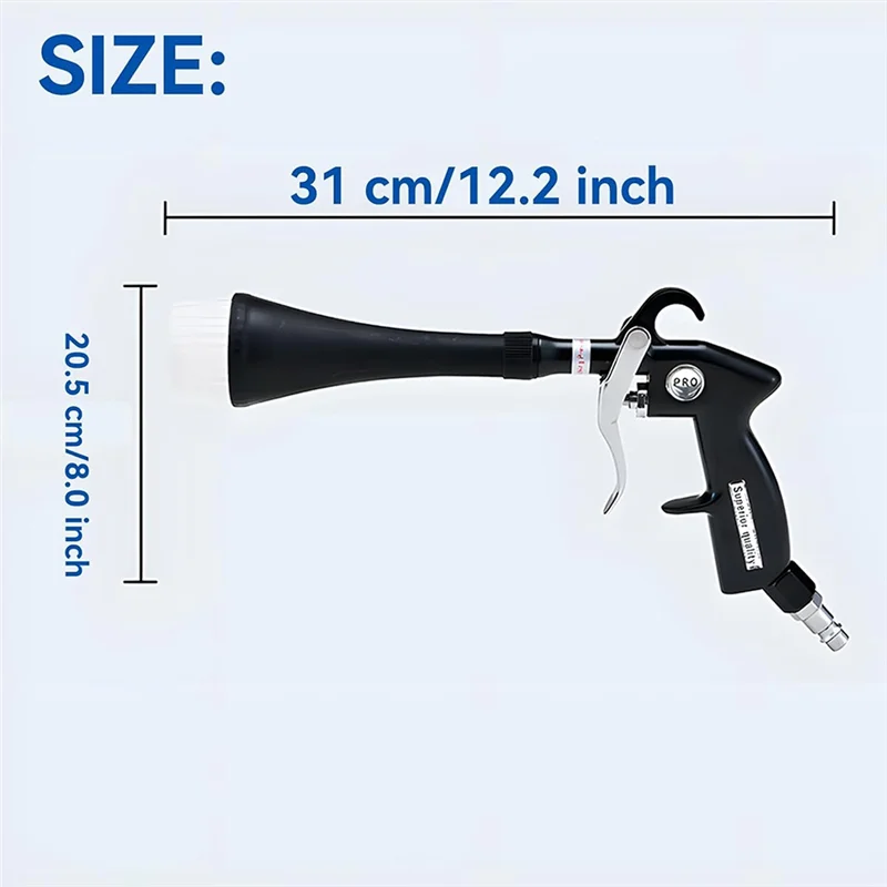 ABRE-Pistol Pembersih Mobil Tornado, Pengering Udara, Blower & Pisau, Pistol Udara Tornado, Pistol Pembersih Kering Tornado, Digunakan Dengan Kompresor Udara