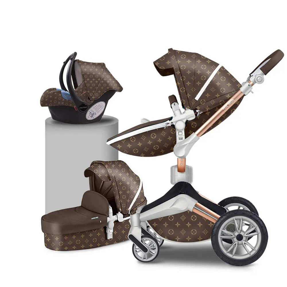 Hot Mom Wholesale Baby Carriage Pushchair Foldable Travel System Pram Baby Stroller