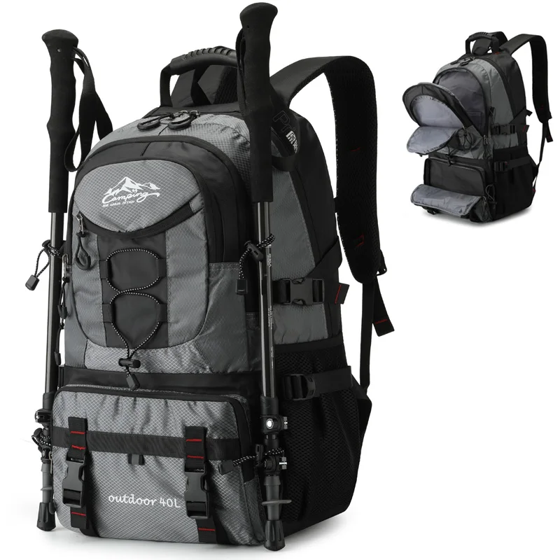 Mochila ligera impermeable para senderismo al aire libre de 40L, mochilas para acampar para hombres y mujeres, mochilas para senderismo