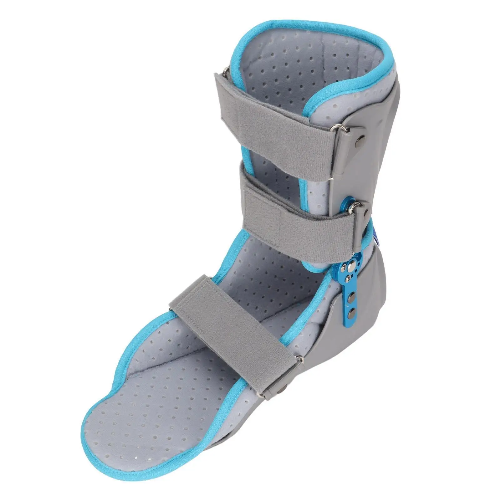 

Adjustable Breathable Ankle Brace for Foot Fracture and Sprain with 360 Degree Support Strap and PVC Fasteners