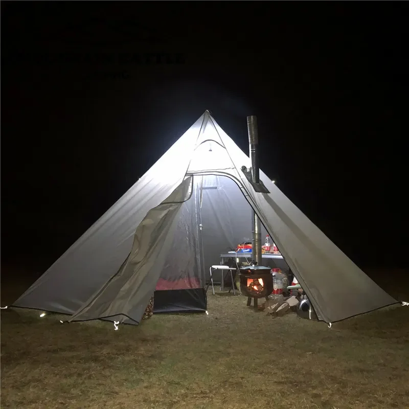 for Patent MCETO Mituo Tingxue 400 Octagonal Hornfield Camping Chimney Firewood Stove Great Pyramid Hot Tent