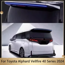 Spoiler posteriore ala posteriore adatta per Toyota Alphard Vellfire serie 40 2024 visiera sul tetto stivale posteriore tronco ala Spoiler centrale ala superiore