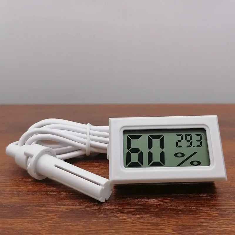10pcs Embedded Temperature and Humidity Meter FY-12 Electronic Hygrometer Digital Temperature and Humidity Meter with Probe