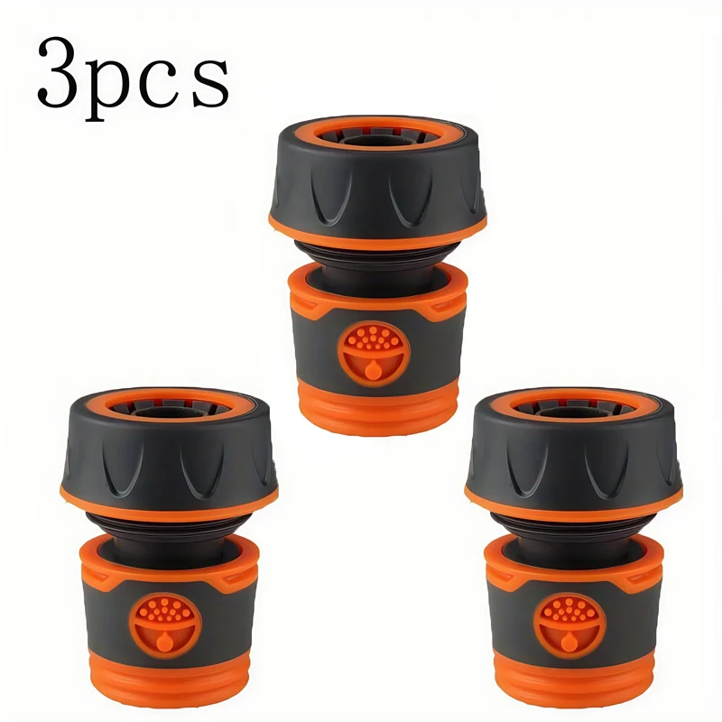 3-حزمة محول خرطوم توصيل سريع مقاس 3/4 بوصة - تركيب بلاستيك PVC لغسيل السيارات والعناية بالحديقة