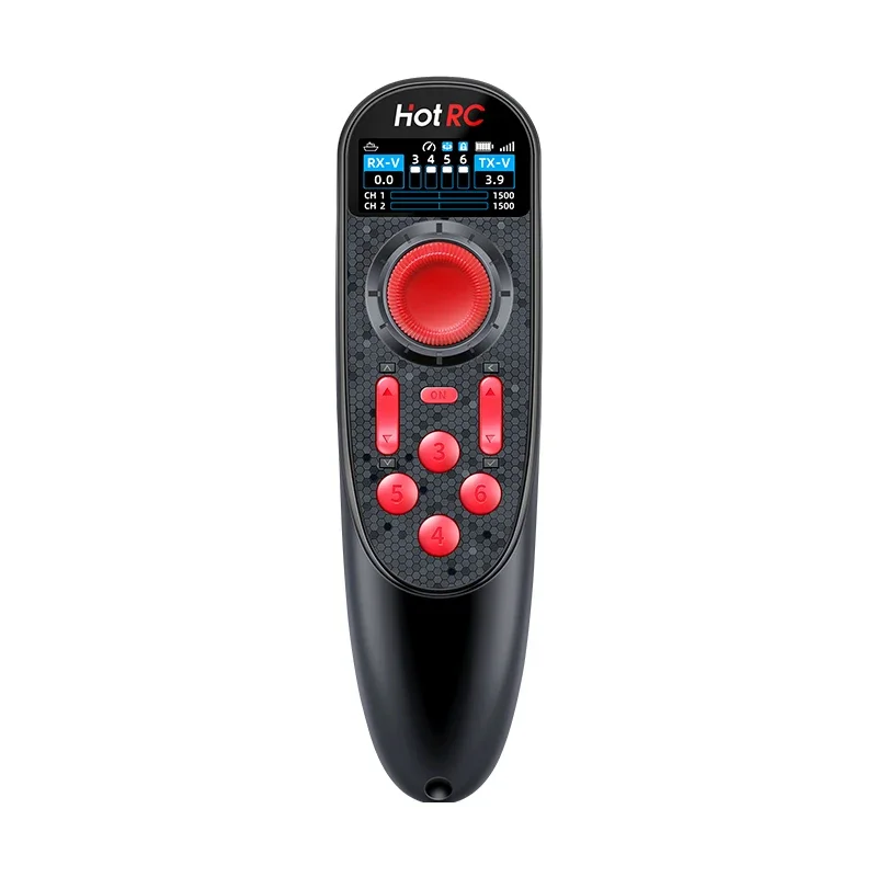HOTRC DS-650 6CH 2.4G راديو نظام الارسال شاشة ملونة تحكم عن بعد F-06A F-06AT استقبال DS600 ترقية لقارب RC