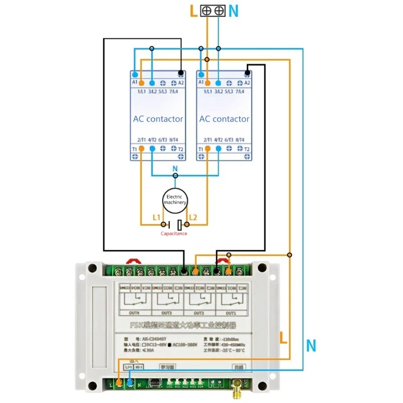 Wireless Remote Control Switches 12V 24V 36V 48V Transmitters With Remote Relaying Receiver Module for Electric Lift