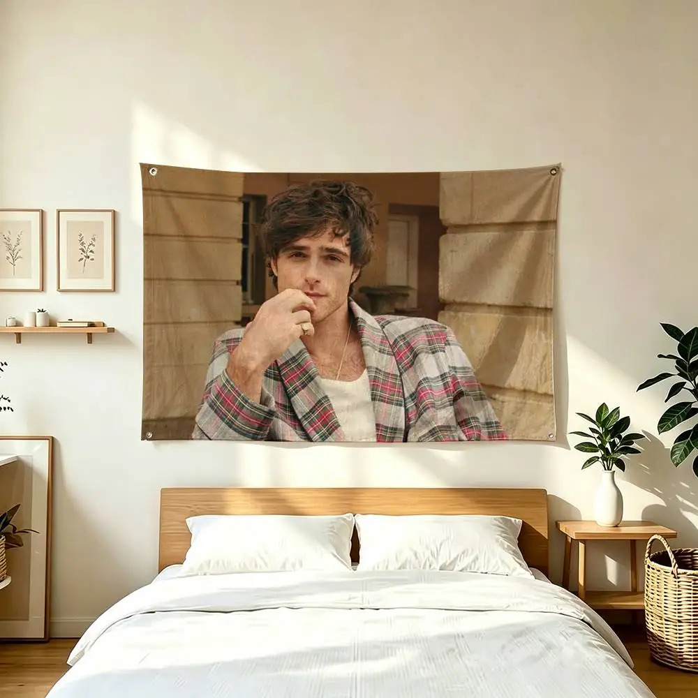 J-Jacob Elordi Australian Actor  Flags for Bedrooms Home Decor Items Outdoor Decors Garage Decoration Flaga