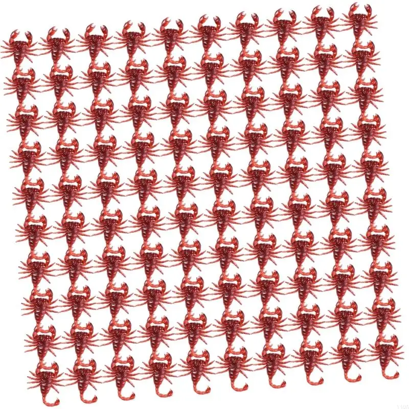 Y4qa 100pcs Halloween False Insect Collection pour les enfants Dark Craft Cockroach Fun Halloween Funny Cockroach