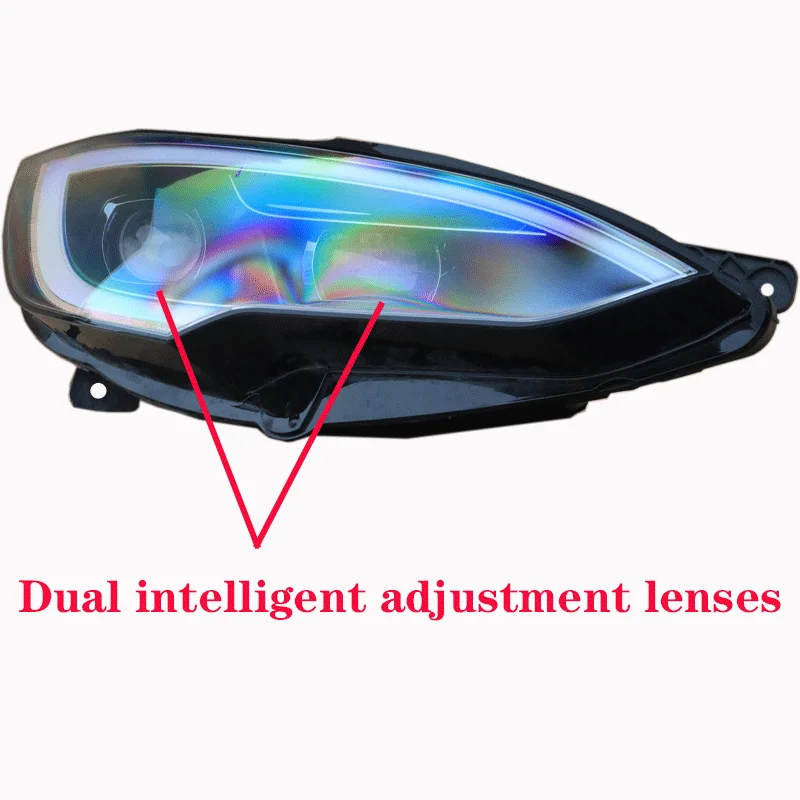 2013 to 2019 Tesla Model S LED Pixel Car Headlights 12V 8000K Color Temperature Front Lamp Modification and Upgrade