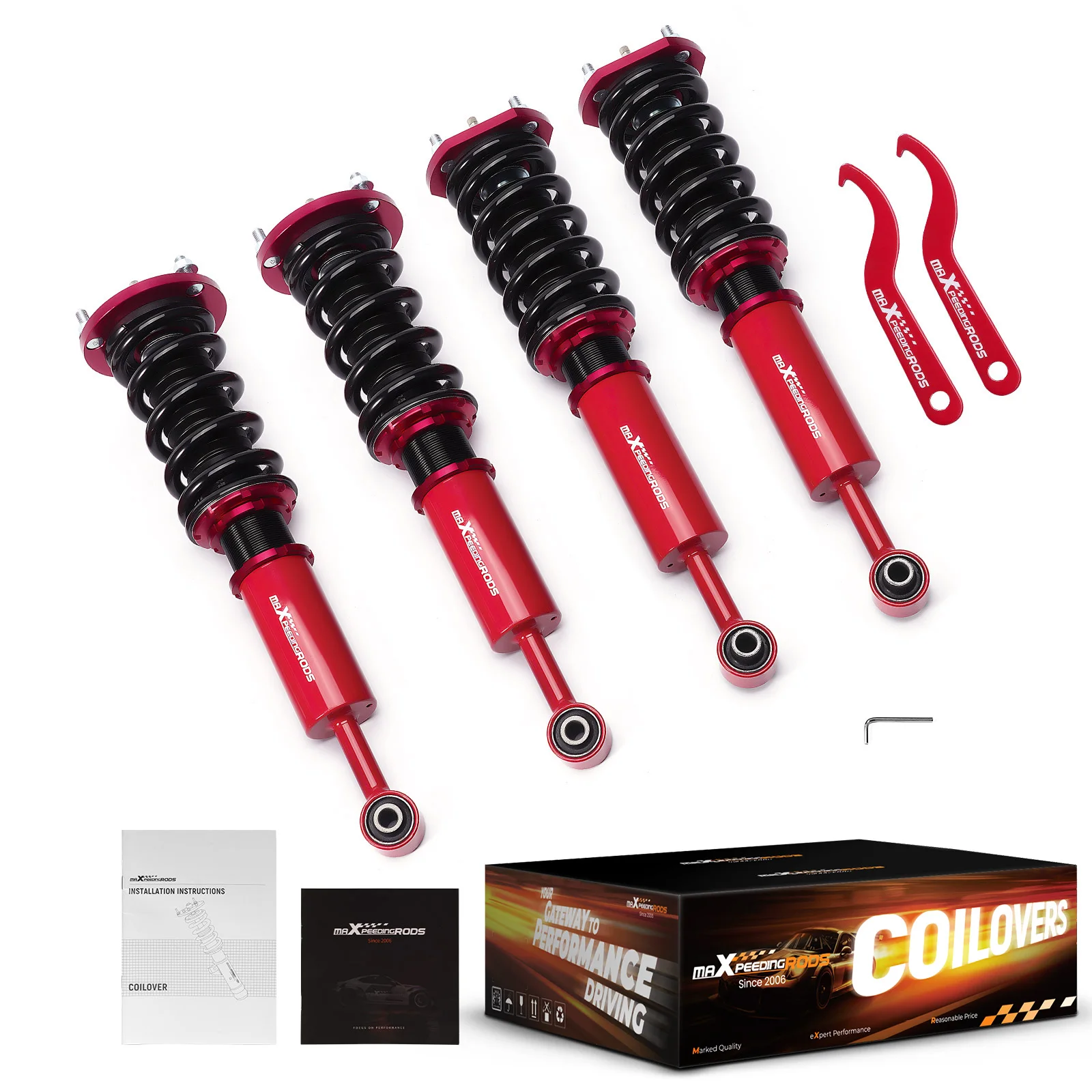 4x Coilovers 24 Way Damper Adj. For Lexus IS250 IS350 2006-2013 IS F 2008-2013 RWD