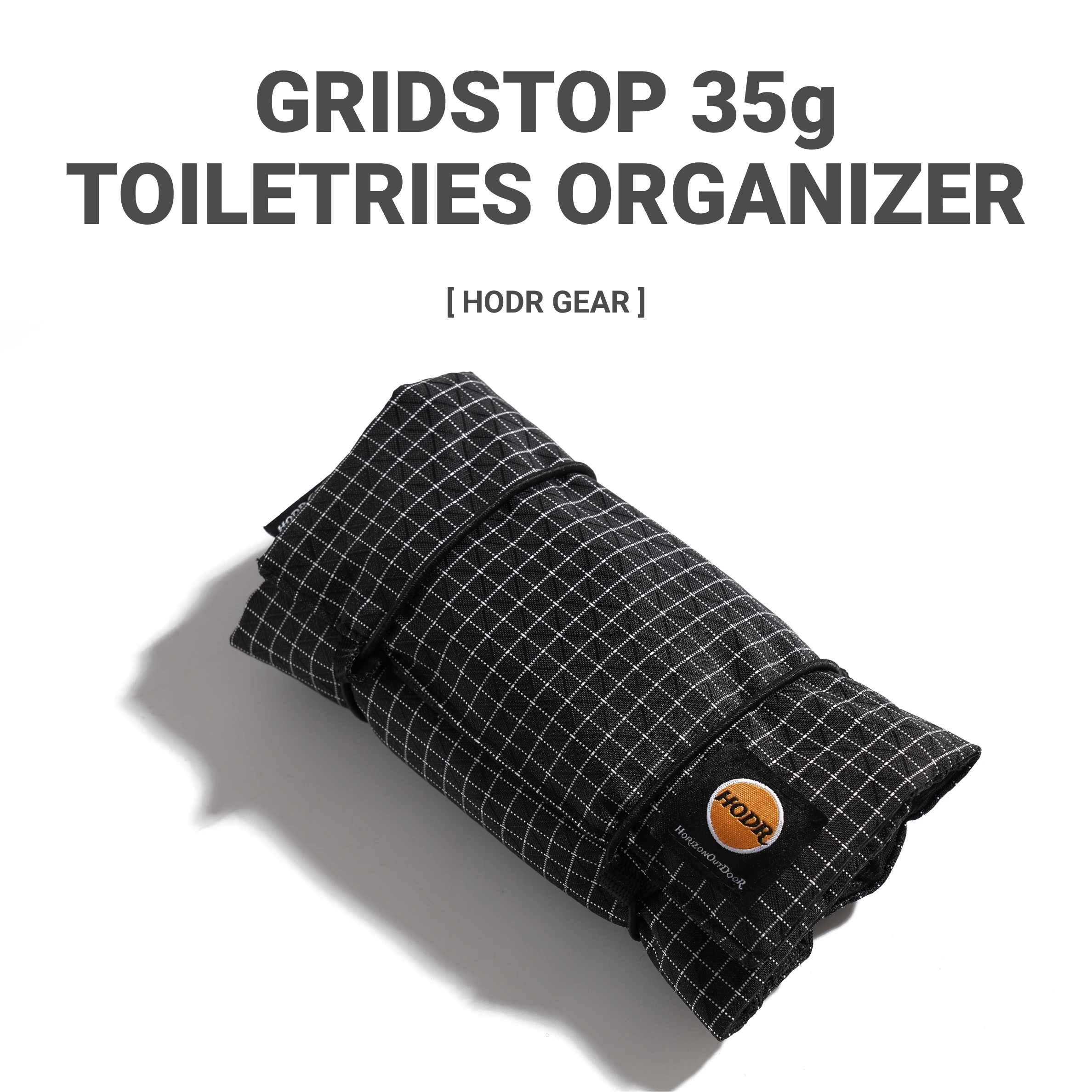 HODRGEAR Ultralight Toiletries Organizer Sundries Pouch UHMWPE Gridstop | YKK | Hiking & EDC Storage UL GEAR Outdoor Hiking Gear