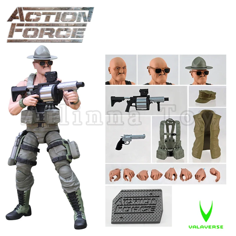 

Valaverse Action Force 1/12 6inches Action Figure Wave 2 SGT Anime Collection Model For Gift Free Shipping