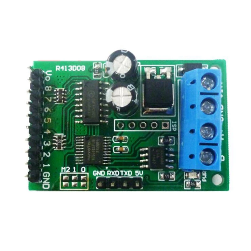 

RS485 RS232(TTL) PLC Modbus Rtu Module 8Ch IO Control Switch Board For Relay Industrial Automation